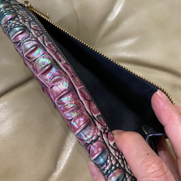 Brahmin Violet Quartz Ady Wallet Melbourne Leather READ - Picture 10 of 14